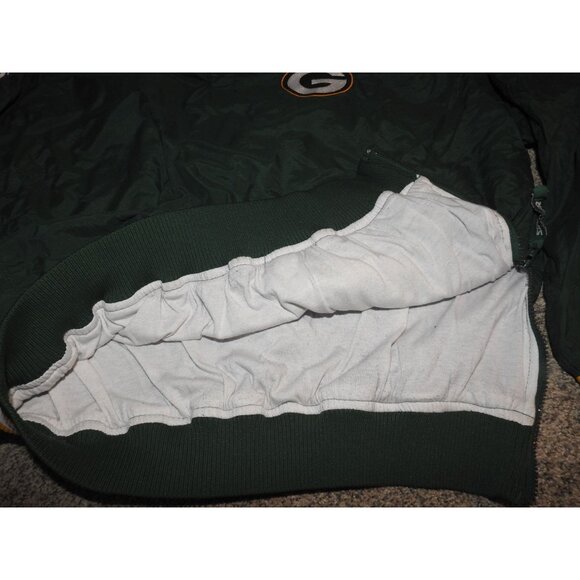 Vintage 90s Green Bay Packers Pro Line Starter Pullover Lined Windbreaker Large - Picture 8 of 13